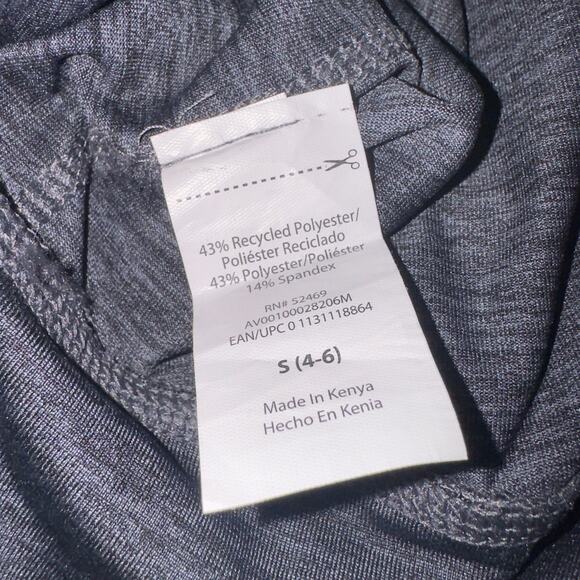 AVIA Women’s High-Waisted Leggings with Pockets - Size S (4-6) - Charcoal Gray - Picture 5 of 6